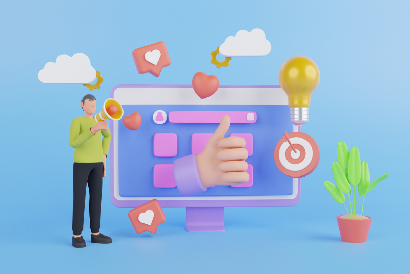 Ilustração de redação de conteúdo estratégico e copywriting para o mercado português
